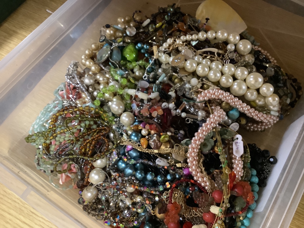 A large quantity of costume jewellery